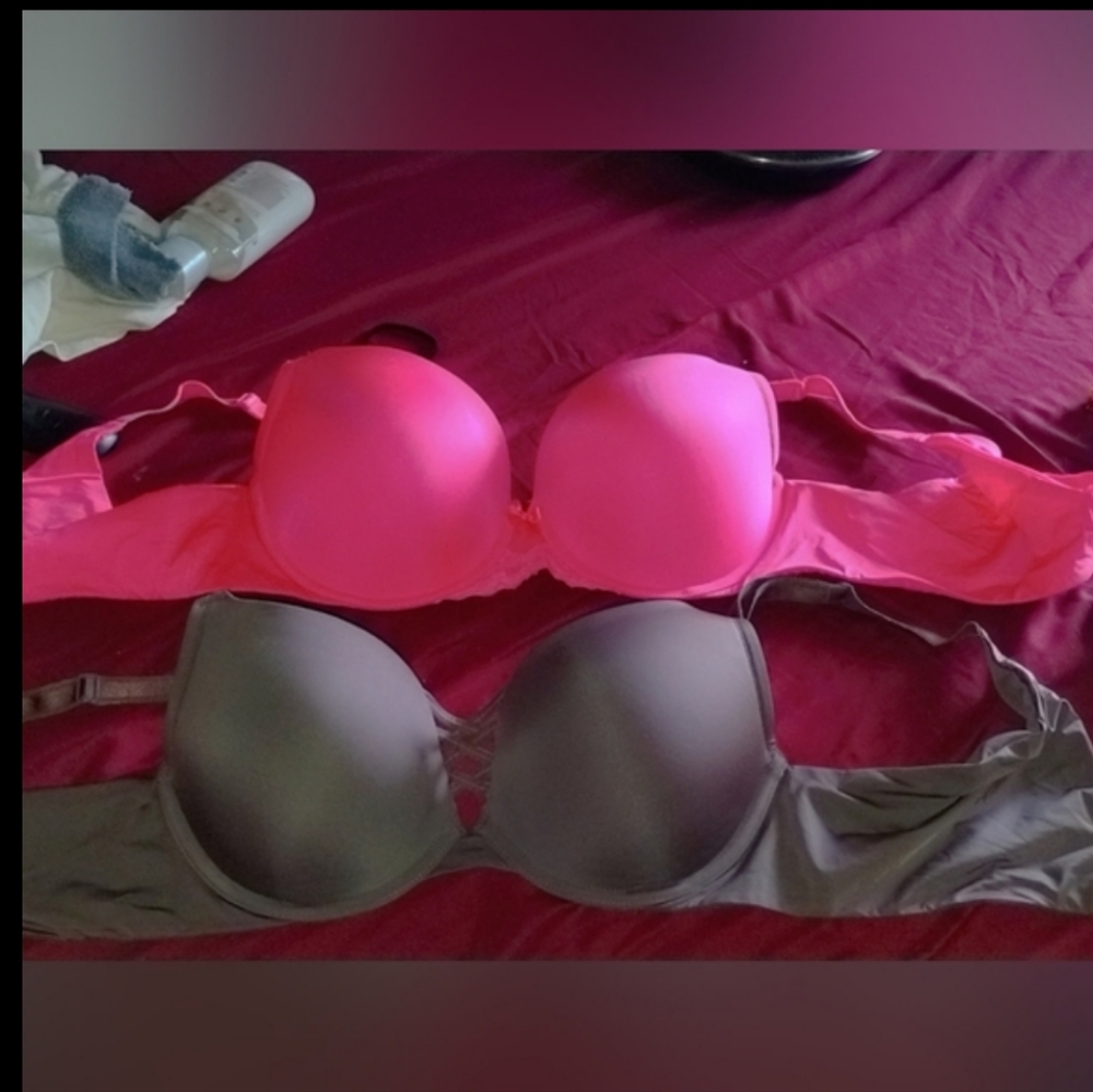 Torrid Curve Size 38C Two Bras NWOT PINK AND BROWN EVERYDAY